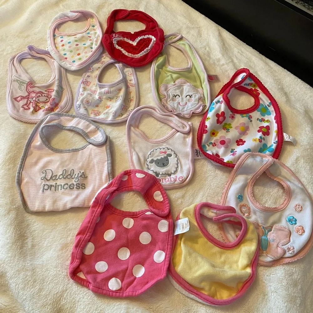 11 Pieces Baby Bibs Bundle